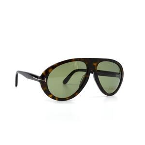 NEW TOM FORD TF988/S 52N CAMILLO-02 HAVANA GREEN AUTHENTIC SUNGLASSES